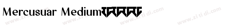 Mercusuar Medium字体转换